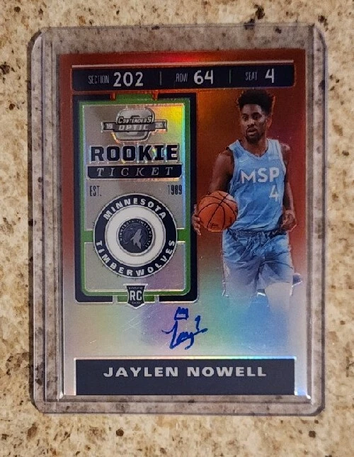 /149 Sp 2019-20 Panini Contenders Optic Rookie Auto Red Holo Jaylen Nowell RC - Image 2 of 3