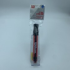 Wilson 6 cali Dual Action Ball Pump Inflater Koszykówka, Piłka nożna, Scoccer Red
