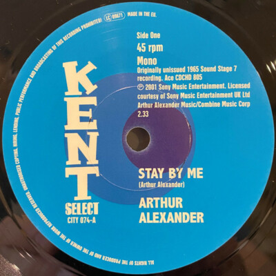 NEW- ARTHUR ALEXANDER: Stay By Me / Me And Mine - CITY074