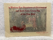 1940's 1950's Altoona Tv Supply Inc Calendar Picture Clearfield Cumberland MD PA