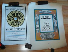 EHREN DIPLOM URKUNDE  MAN AUGSBURG