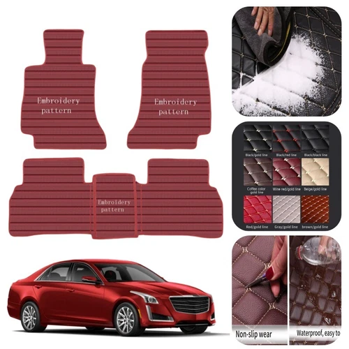 For Mercedes Benz Models 1995-2025 Car Floor Mats Carpets Luxury Leather Rugs - Bild 10 von 30