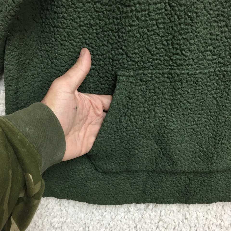 Suéter ROSA Victoria Secret Pequeño Adulto Verde Sudadera con Capucha Vellón 1/4 Cremallera Para Mujer S Foto 4 de 4