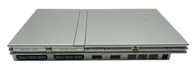  PS2 Konsole Slim Line in Silber Playstation 2 silver getestet Ersatzkonsole 