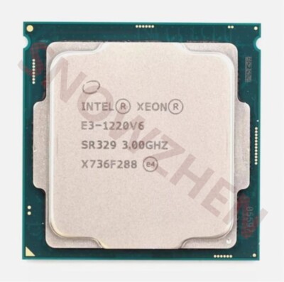Intel Xeon E3-1220 V6 CPU 4-Core 4-T SR329 8MB 72W 3.0GHz LGA1151 processor