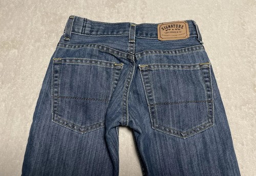 Levi's Signature Gold Jeans Boys Size 8 Blue Denim Slim Straight Dark Wash - Picture 4 of 7