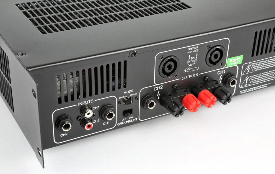 AMPLIFICATORE AUDIO PROFESSIONALE PA VXA-3000 2X 1500W  4-8 ohm Ponticellabile!! - Immagine 4 di 4