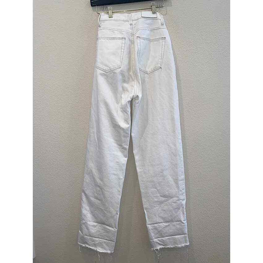 ZGY Ziggy Denim White Super High Rise Loose Jeans Size 24 | eBay