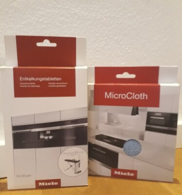 Miele Entkalkungstabletten (6er Blister) + Miele Allzweck-Microfasertuch Neu&Ovp