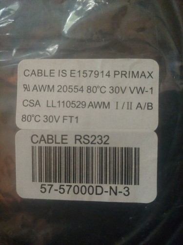 Primax E157914 Cable USB plus Power AWM 20554 - Picture 2 of 4