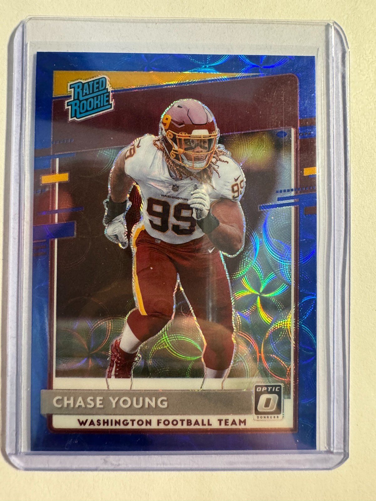 K169,108 - 2020 Donruss Optic Blue Scope #166 Chase Young RR