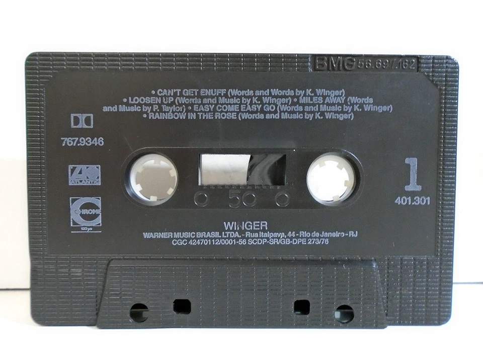 WINGER IN THE HEART OF THE YOUNG BRAZIL PRESS CASSETTE CHROME ATLANTIC 401.301 - Image 4 of 4