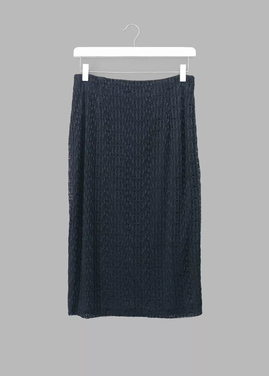 Navy lace pencil skirt clearance uk
