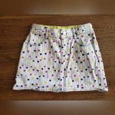 GYMBOREE Girls 5 bright pattern Jean skirt.