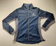 Eqology By SmartPak Wmn's L Blue/Grey Full Zip Long Sleeve Windbreaker Jacket 