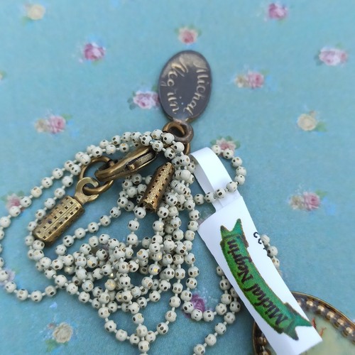 Michal Negrin Necklace Sky Blue Cupid Angels Hamsa & Swarovski Crystals Gift Box - 第 15/15 張圖片