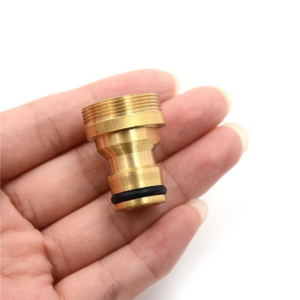 Brass Tap Adaptor with 3/4" BSPM Male Thread Garden Hose Connector eBay