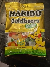Haribo Goldbears Gummi Candy, Sour, 4.5 oz [QTY-5]
