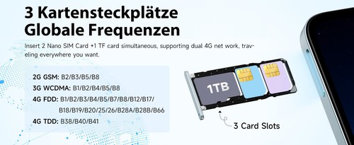 FOSSiBOT S2 Smartphone Handy Ohne Vertrag 20GB+256GB 6,72 Zoll 4G Dual SIM 50MP - Bild 20 von 35