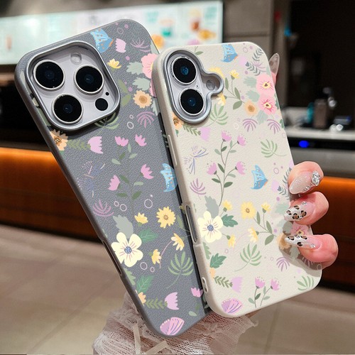 For iPhone 16 Pro Max 15 14 13 12 11 XR 8 Floral Silicone Shockproof Case Cover - Picture 2 of 18