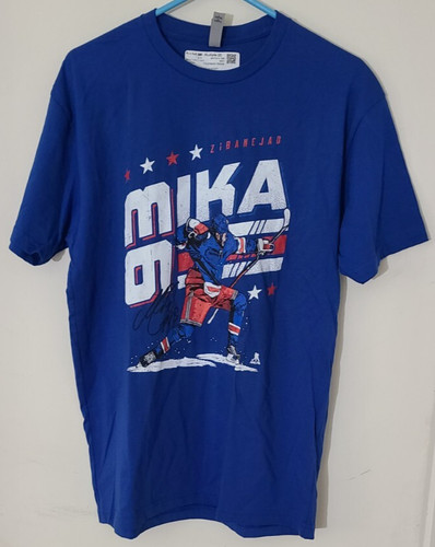 500 LEVEL Mika Zibanejad New York Rangers Shirt Large