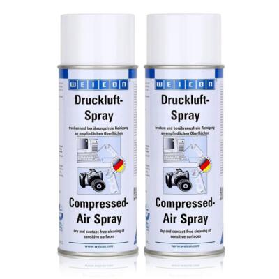 Weicon Druckluft-Spray 400ml - berührungsfreie Reinigung - 11620400 (2er Pack)