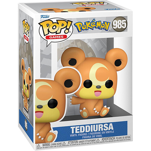 Funko POP! Spiele - Pokemon S14 Vinyl Figur - Teddiursa #985 - NM/Mint - Bild 1 von 1