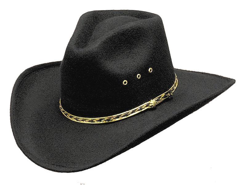 Western Express ウールハット USA製 Lサイズ BY95 Western Express Cowboy Hat - Fitted or Elastic S/M L/XL - Black