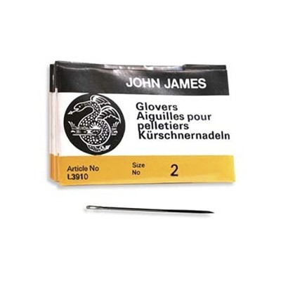 John James Glovers Needles Size 2 43600 Leather Needle Craft Bulk Pack 25 L3910