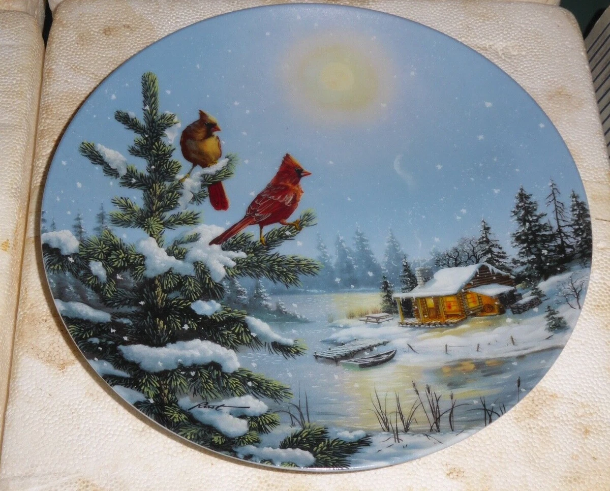 Bradford Exchange Moonlight Retreat collectible plate Brad Ex