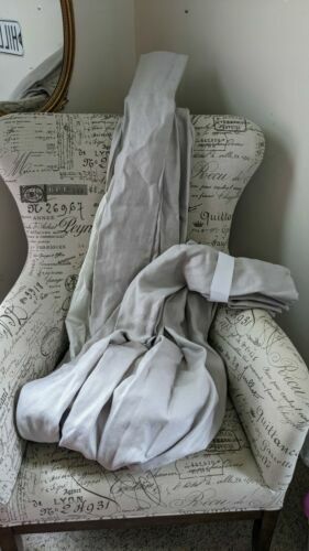 2 Panneaux Rideaux Restoration Hardware Perennials - Lin Classique, 100x84, Beige Naturel