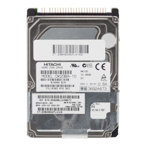 Hard Drive Hitachi DK23BA-10 10GB 4.2K 2MB Ata 2.5'' - Picture 3 of 3