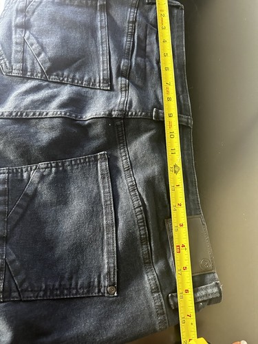 Jeans Artful Rebel uomo 38W x 32L gamba dritta lavaggio scuro baffo denim slim fit - Foto 13 di 15