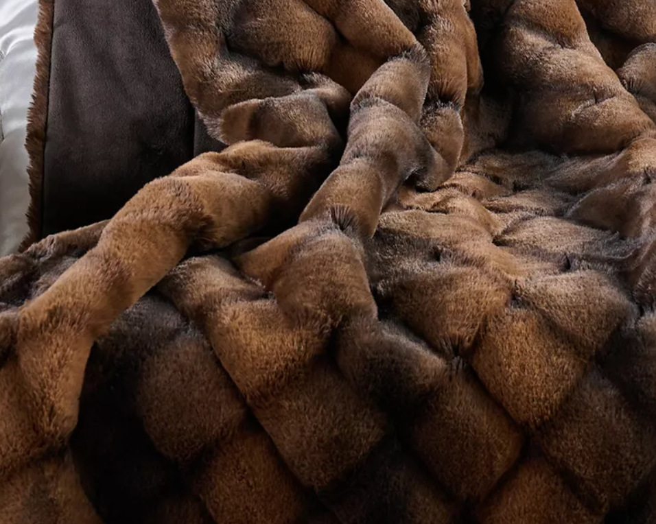 Oversized Throw Dennis Basso Faux Fur Throws Hotel Du Cobb Quilted