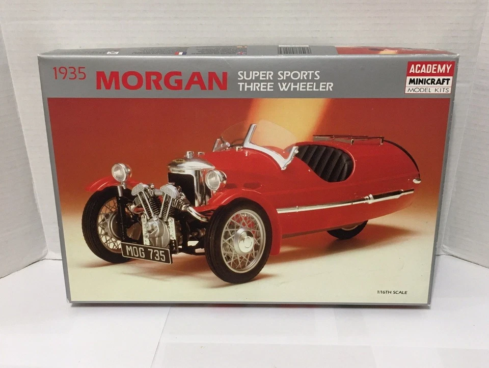 Minicraft 1935 Morgan Super Sport Three Wheeler Model Academy Minicraft  - Image 3 of 4