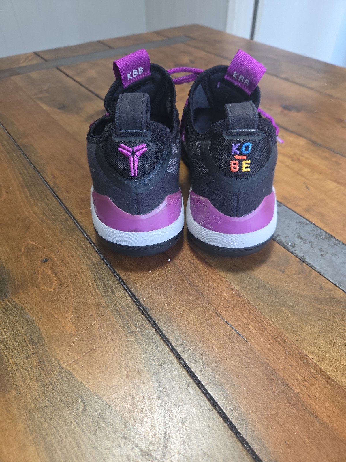 Kobe AD 2018 Black Purple AV3555 002 Size 8Basketball image 3
