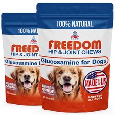 Pup Labs Freedom Joint Chews, Dog Glucosamine Packed with Super 2-Pack