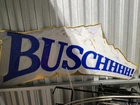 Busch Vintage Sign Beer Sign  Metal Large MAN CAVE 38x18”