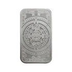 Silver 5 oz Aztec Calendar Bar