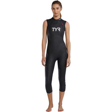 TYR Women's Hurricane Neoprene Wetsuit Cat 1 Sleeveless Black L 