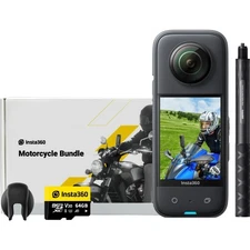 Waterproof 360 Action Camera Motorcycle Kit 5.7K HDR Stabilization
