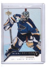Brent Johnson 2002-03 Upper Deck Super Saviors Card #SA13