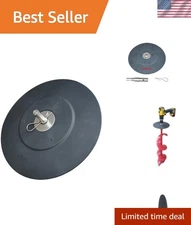 Ice Auger Adapter with 9.5" Stopper Disc/Stainless Steel - Ice Auger Drill Ad...