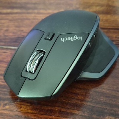 Logitech MX Master Standardmaus kabellos optisch ergonomisch Schwarz/Grau