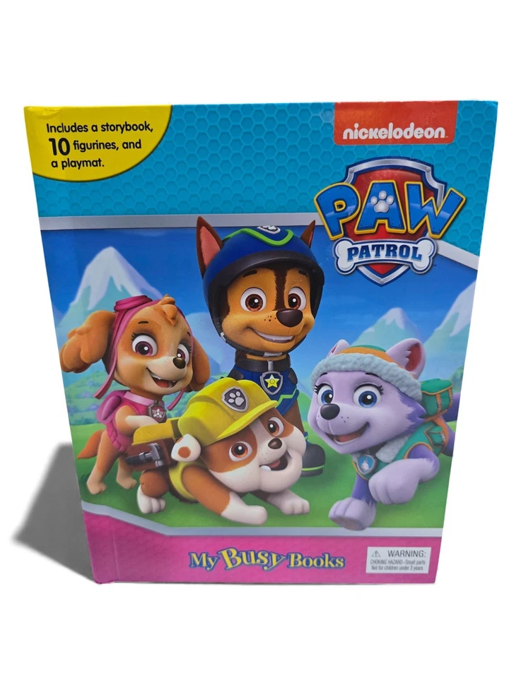 Paw Patrol My Busy Books - Storybook, 12 figurines, playmat, 6 True Metal Cars! - Image 2 of 4
