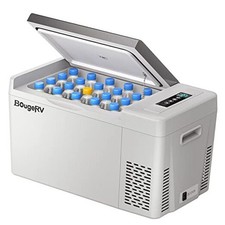 12 Volt Refrigerator 12V Car Fridge Portable Freezer Compressor 23 Quart Grey