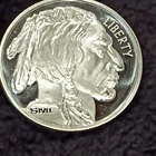 SMI Sunshine Mint 999 Silver Round Buffalo Indian Head Coin 1 oz Uncirculated