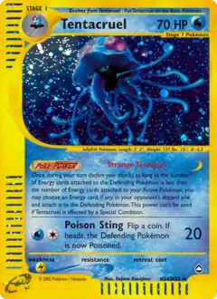 Tentacruel - H26/H32 - Pokemon Aquapolis Holo Rare Card HP