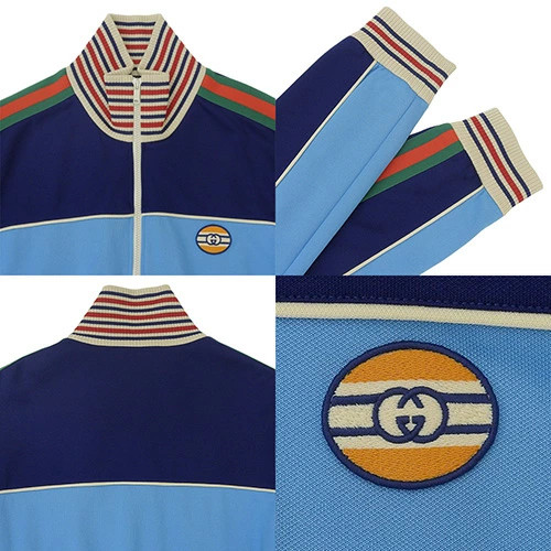 Gucci Interlocking G Track Jacket Polyester M Use… - image 5