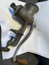 Antiguo Molinillo Universal de Alimentos Molino de Carne Nº 1 LF&C Nuevo Gran Bretaña Conn Canadá 1899